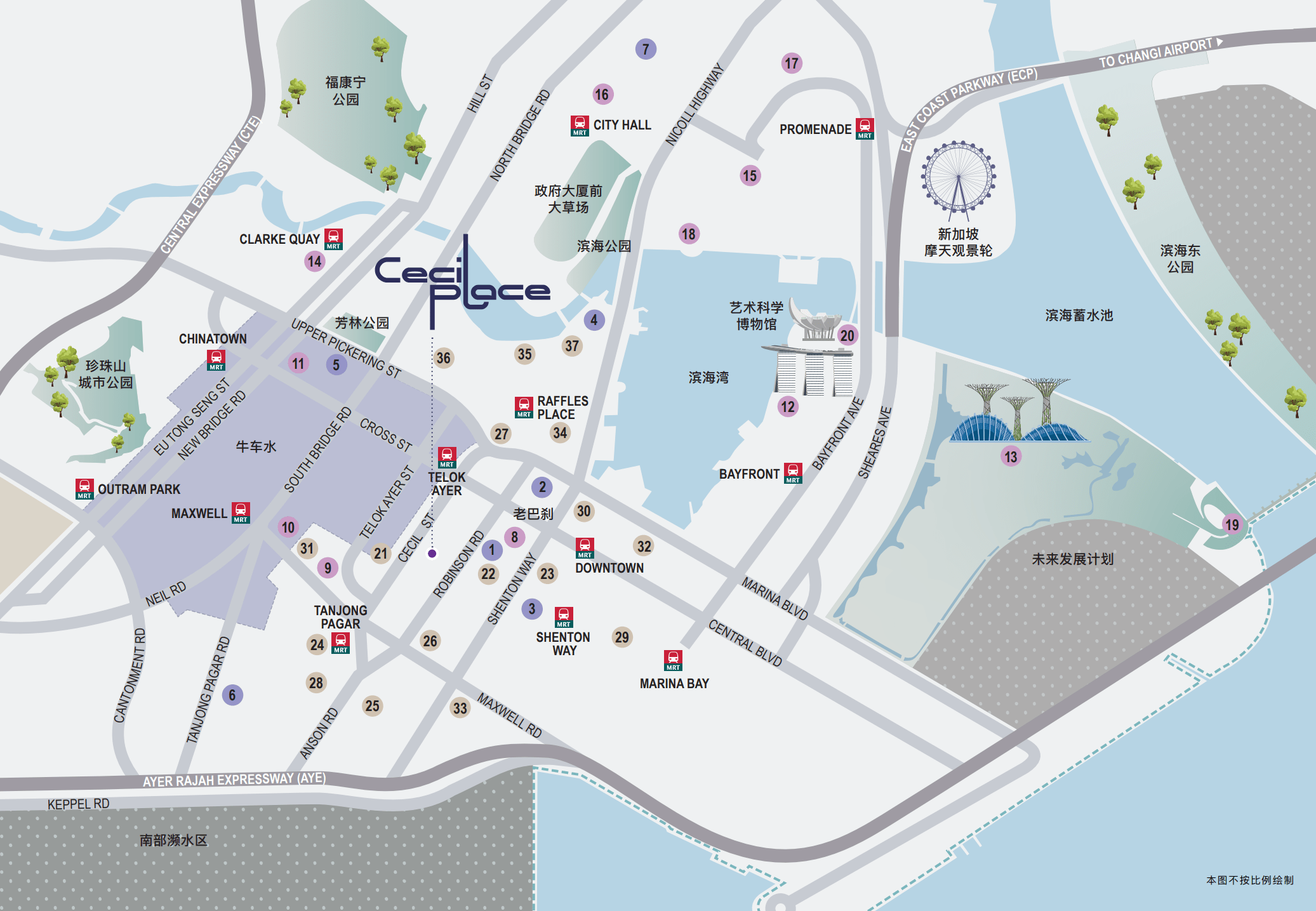 Cecil Place location map